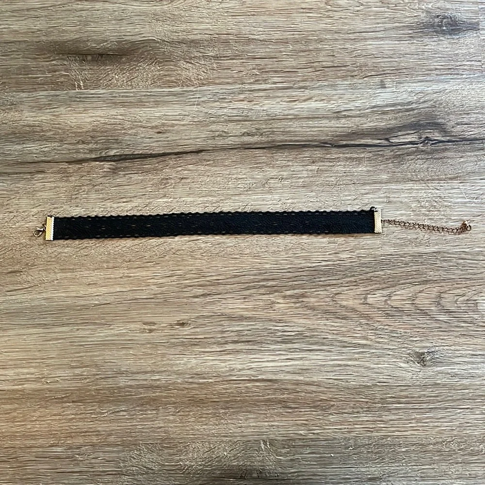 Charming Charlie Black Lace Choker Necklace - Picture 2 of 7